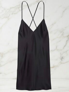 Victoria’s Secret Satin Open-Back Slip Dress